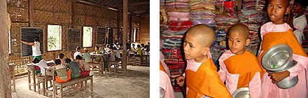 English Lesson and Young Monks