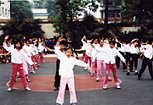 Amy's pupils, Chengdu - Morning Exercise